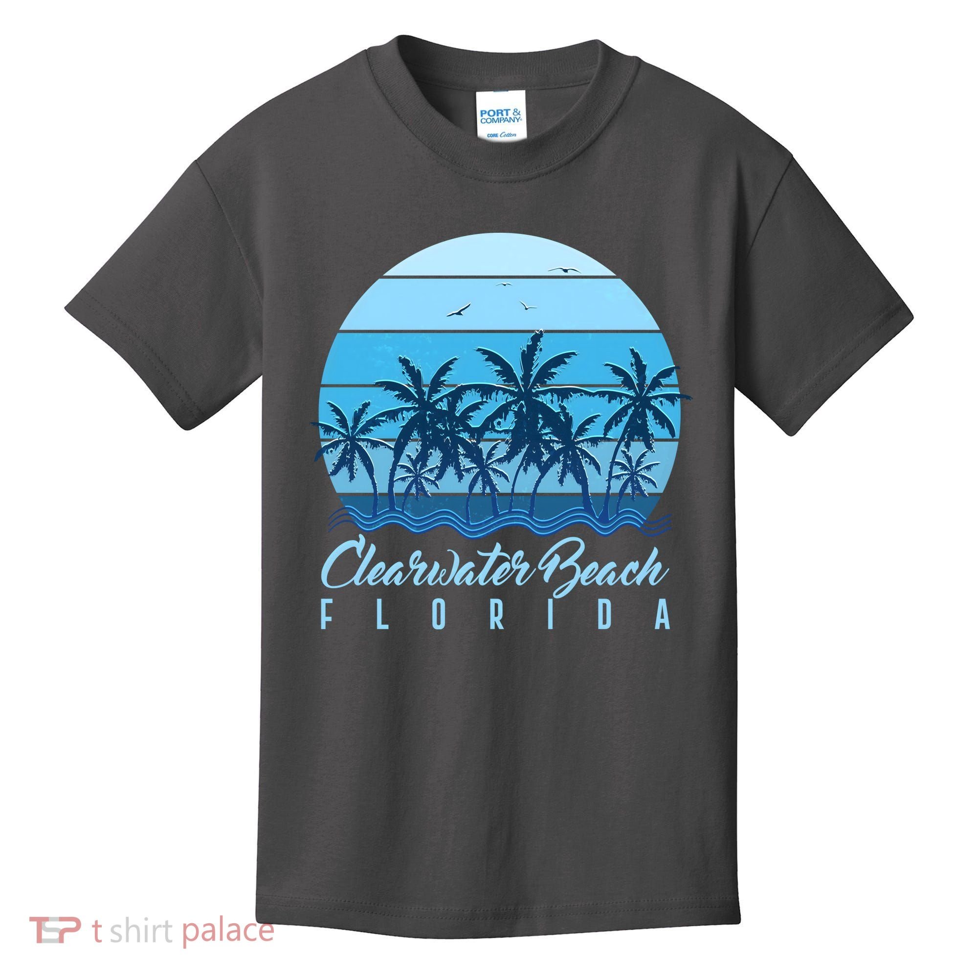 Retro Clearwater Beach Florida Kids T-Shirt