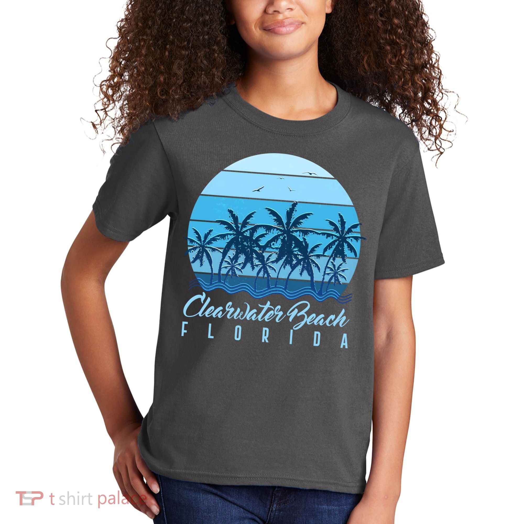 Retro Clearwater Beach Florida Kids T-Shirt