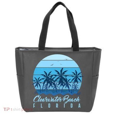Retro Clearwater Beach Florida Tote Bag