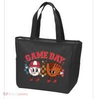 Retro Cartoon Baseball Game Day Tote Bag thumb 3