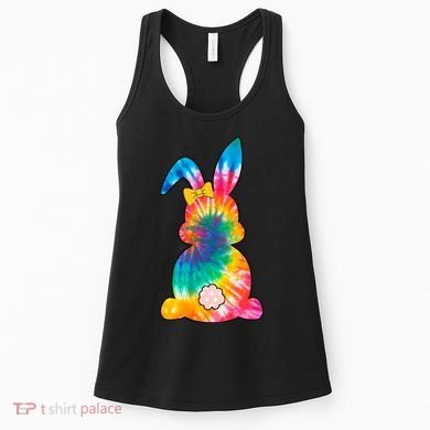 Rainbow Colorful Bunny Women's Tank Top