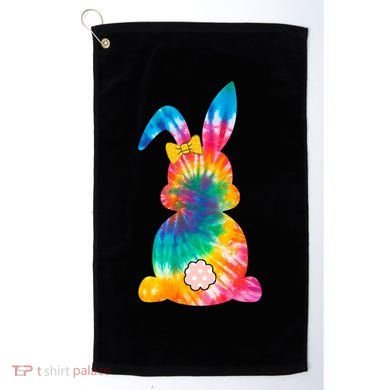 Rainbow Colorful Bunny Golf Towel