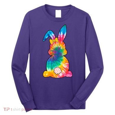 Rainbow Colorful Bunny Long Sleeve Shirt