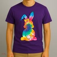 Rainbow Colorful Bunny T-Shirt thumb 3