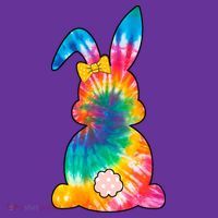 Rainbow Colorful Bunny T-Shirt thumb 7
