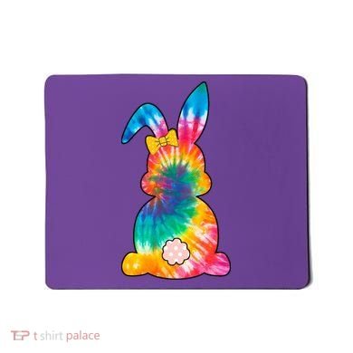 Rainbow Colorful Bunny Mousepad