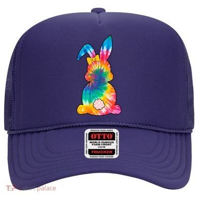 Rainbow Colorful Bunny Hat