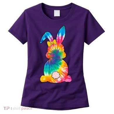Rainbow Colorful Bunny Women's T-Shirt