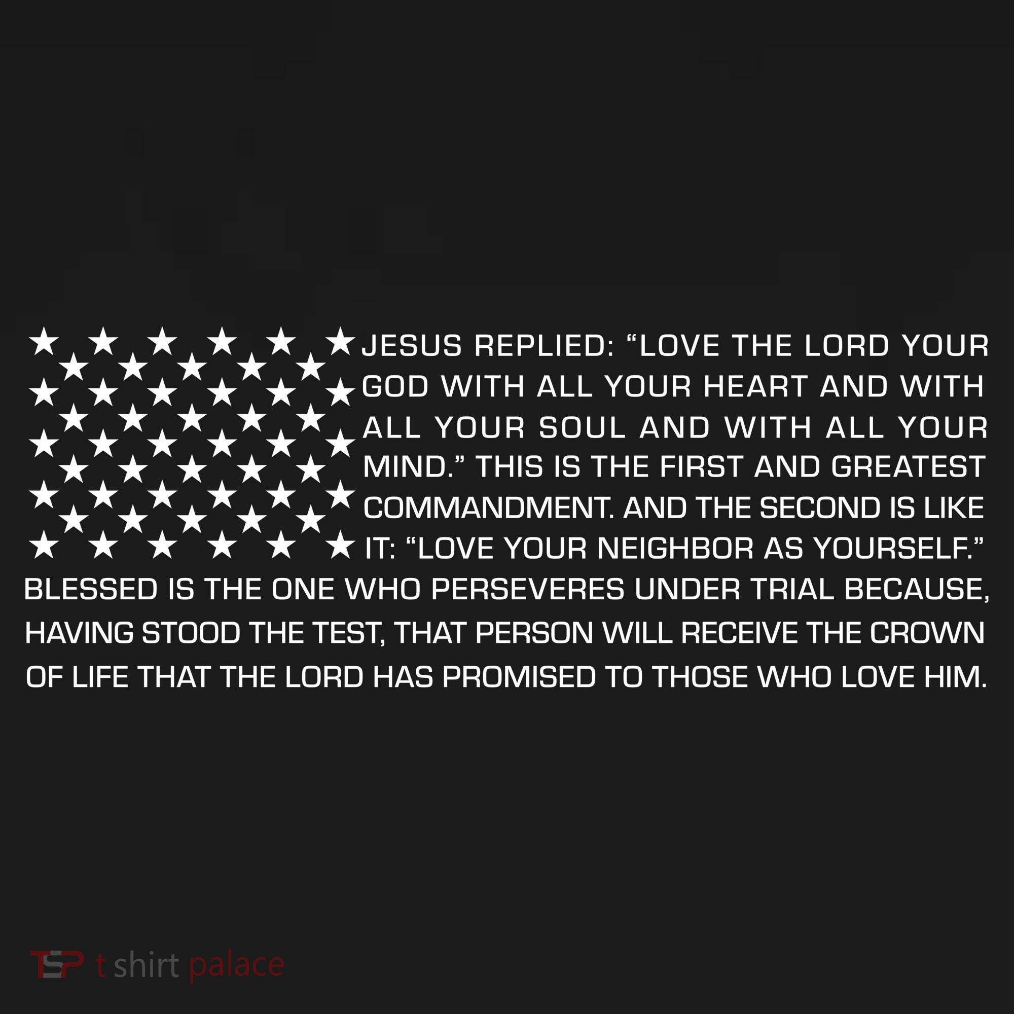 Religious Christianity Bible Verse USA American Flag Bucket Hat
