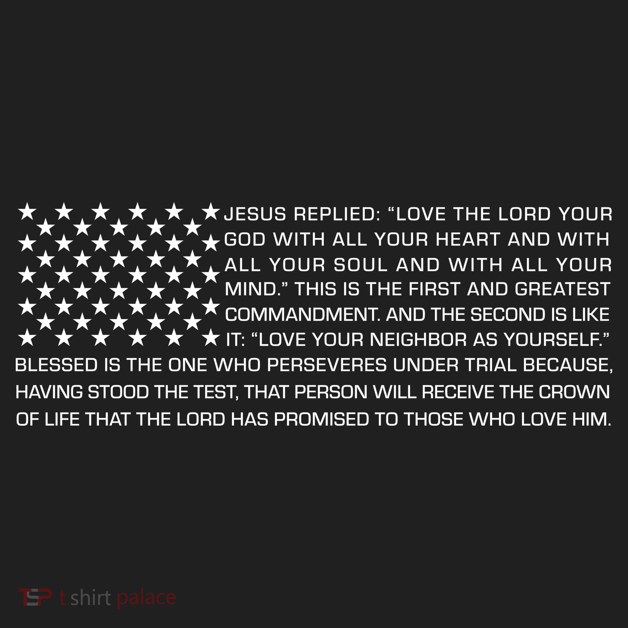 Religious Christianity Bible Verse USA American Flag Tumbler