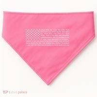Religious Christianity Bible Verse USA American Flag USA-Made Doggie Bandana thumb 0