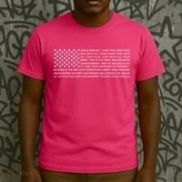 Religious Christianity Bible Verse USA American Flag T-Shirt thumb 3