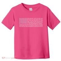 Religious Christianity Bible Verse USA American Flag Toddler T-Shirt thumb 0