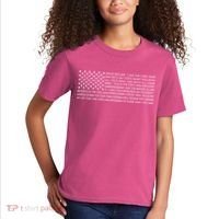 Religious Christianity Bible Verse USA American Flag Kids T-Shirt thumb 2