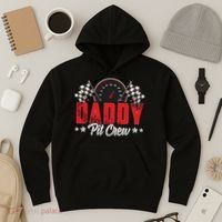 Race Car Birthday Party Racing Family Daddy Pit Crew Hoodie thumb 3