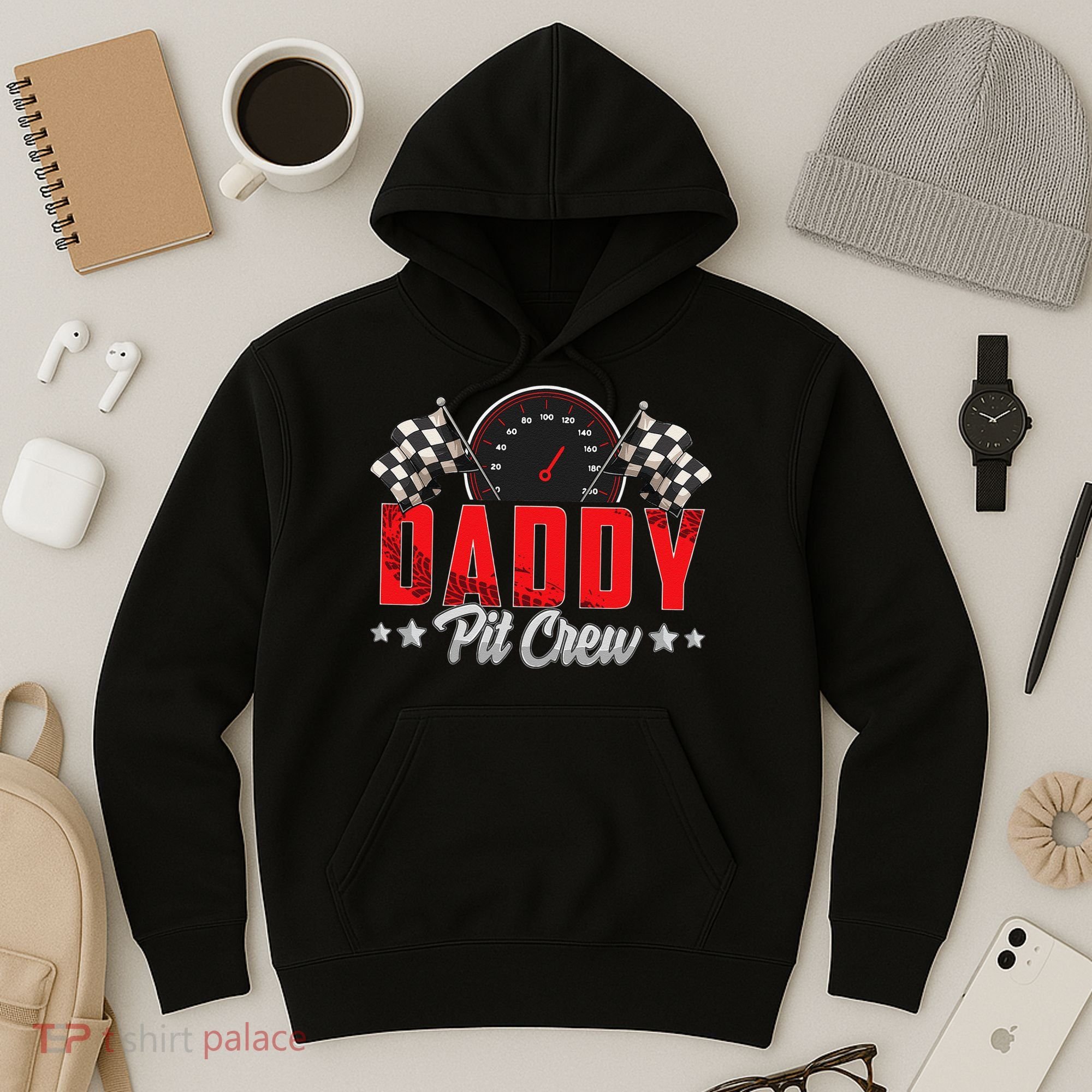 Race Car Birthday Party Racing Family Daddy Pit Crew Hoodie