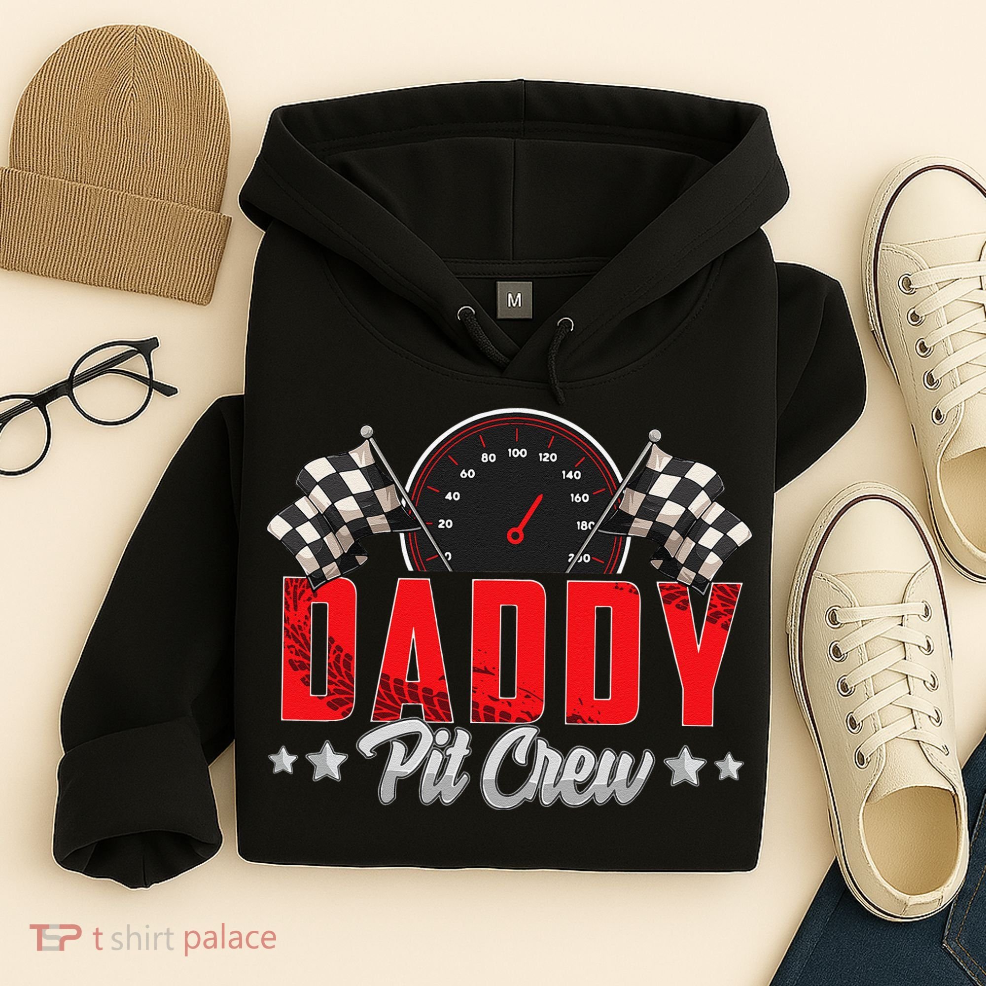 Race Car Birthday Party Racing Family Daddy Pit Crew Hoodie