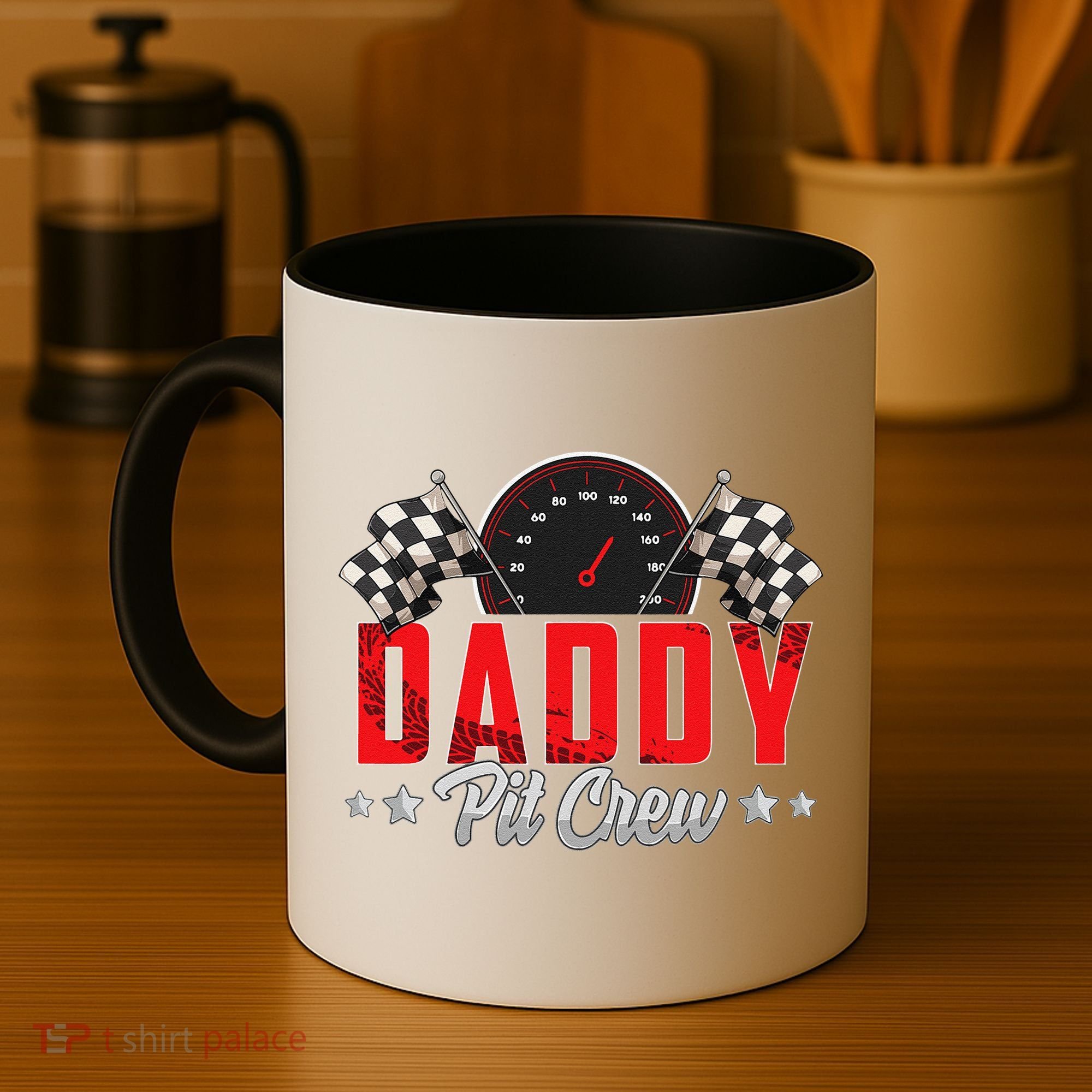 Race Car Birthday Party Racing Family Daddy Pit Crew Coffee Mug