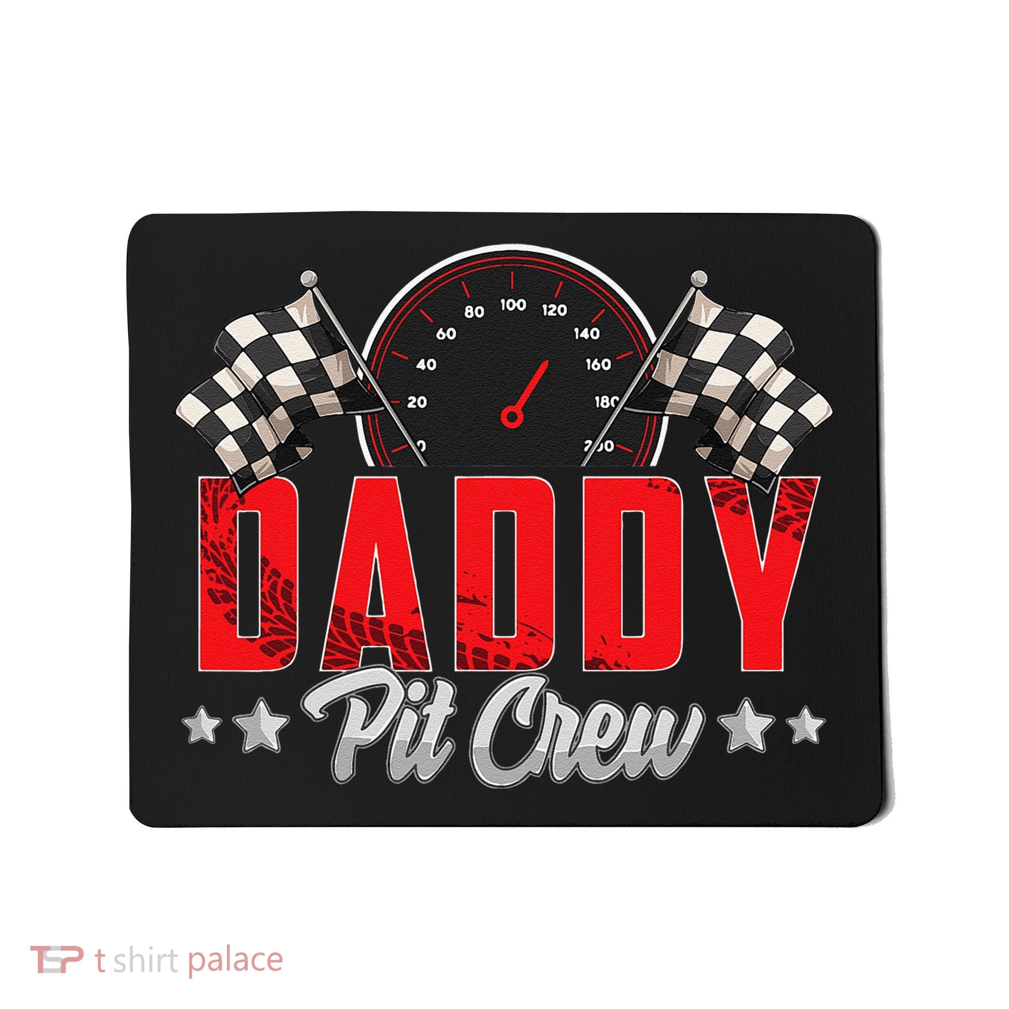 Race Car Birthday Party Racing Family Daddy Pit Crew Mousepad