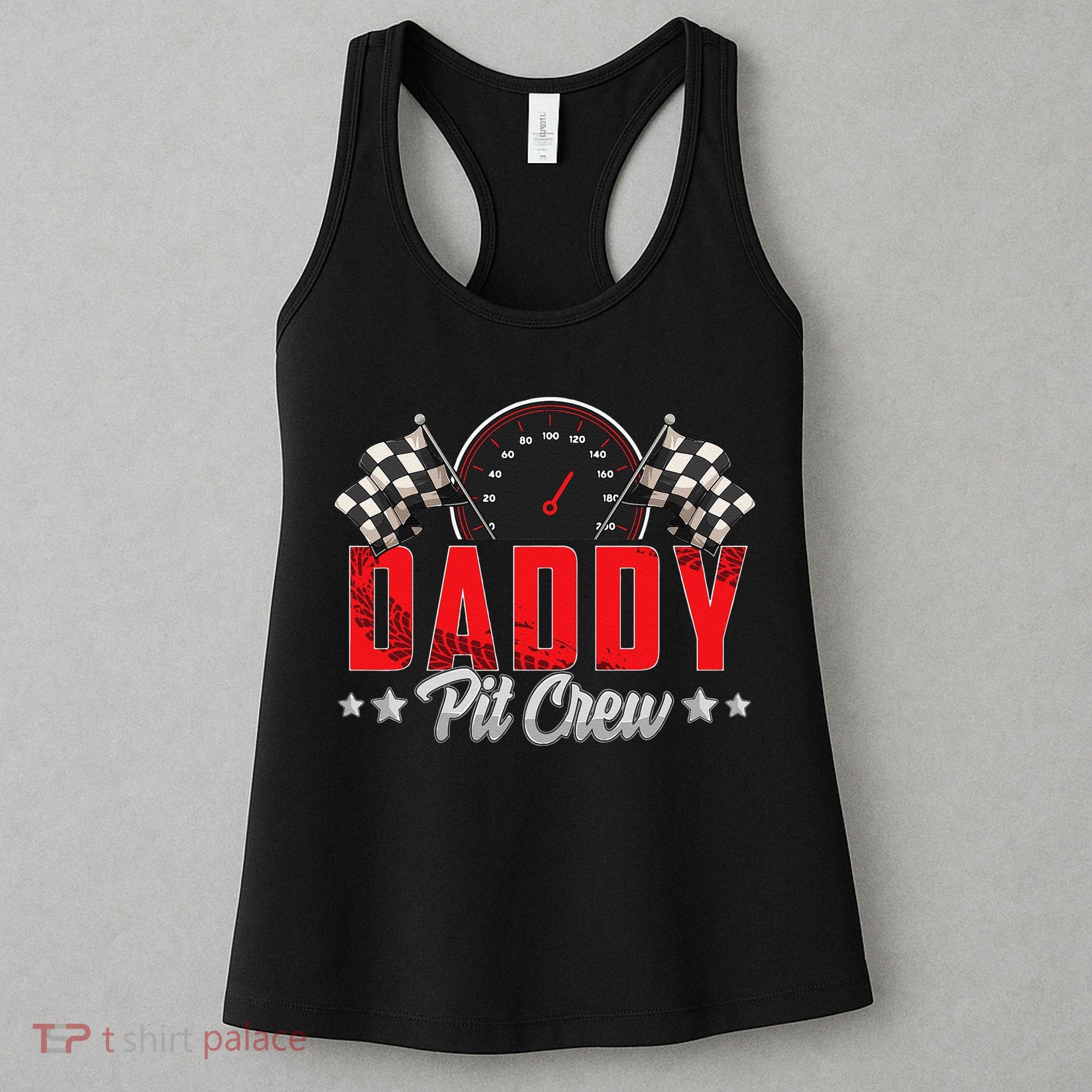 Race Car Birthday Party Racing Family Daddy Pit Crew Women's Tank Top