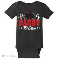 Race Car Birthday Party Racing Family Daddy Pit Crew Baby Bodysuit thumb 0