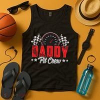 Race Car Birthday Party Racing Family Daddy Pit Crew Tank Top thumb 4
