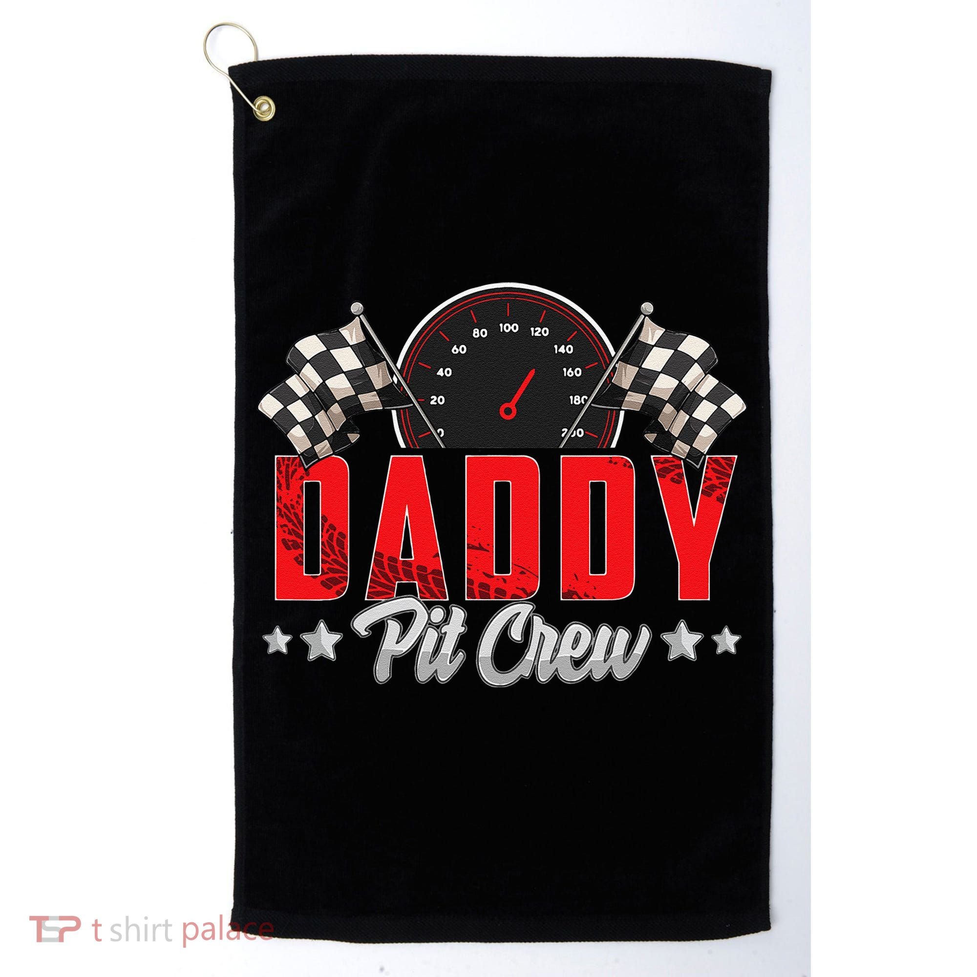 Race Car Birthday Party Racing Family Daddy Pit Crew Golf Towel
