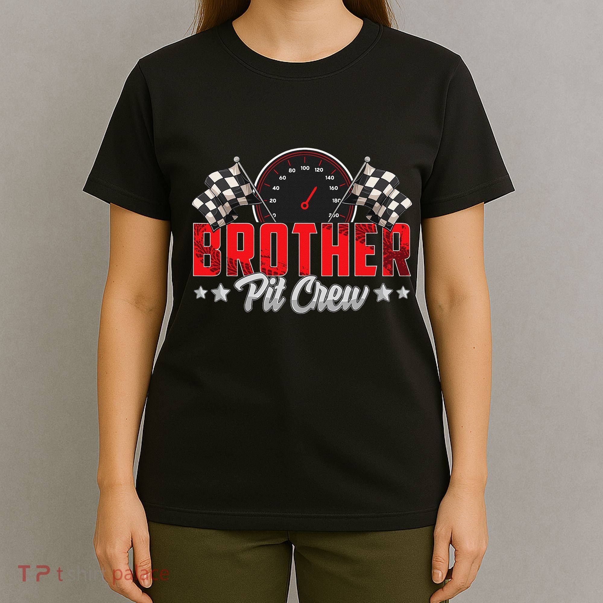 Race Car Birthday Party Racing Family Brother Pit Crew T-Shirt