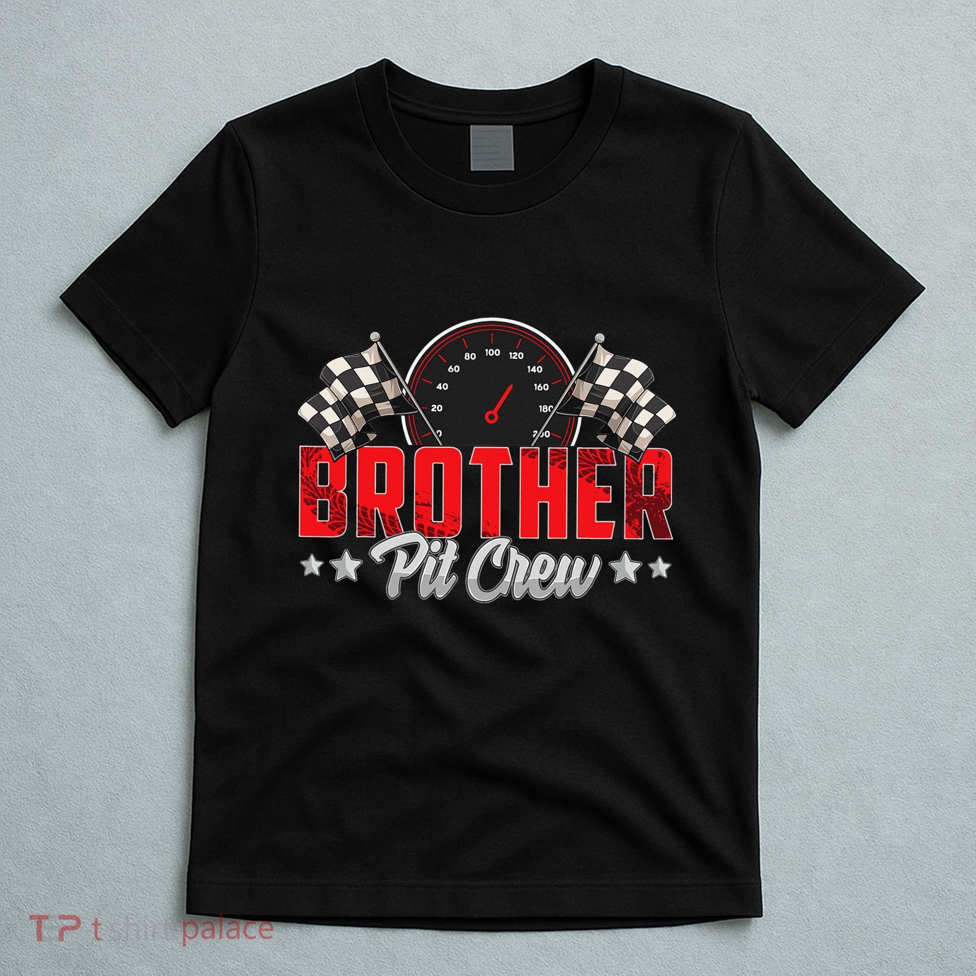 Race Car Birthday Party Racing Family Brother Pit Crew T-Shirt