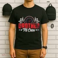 Race Car Birthday Party Racing Family Brother Pit Crew T-Shirt thumb 6
