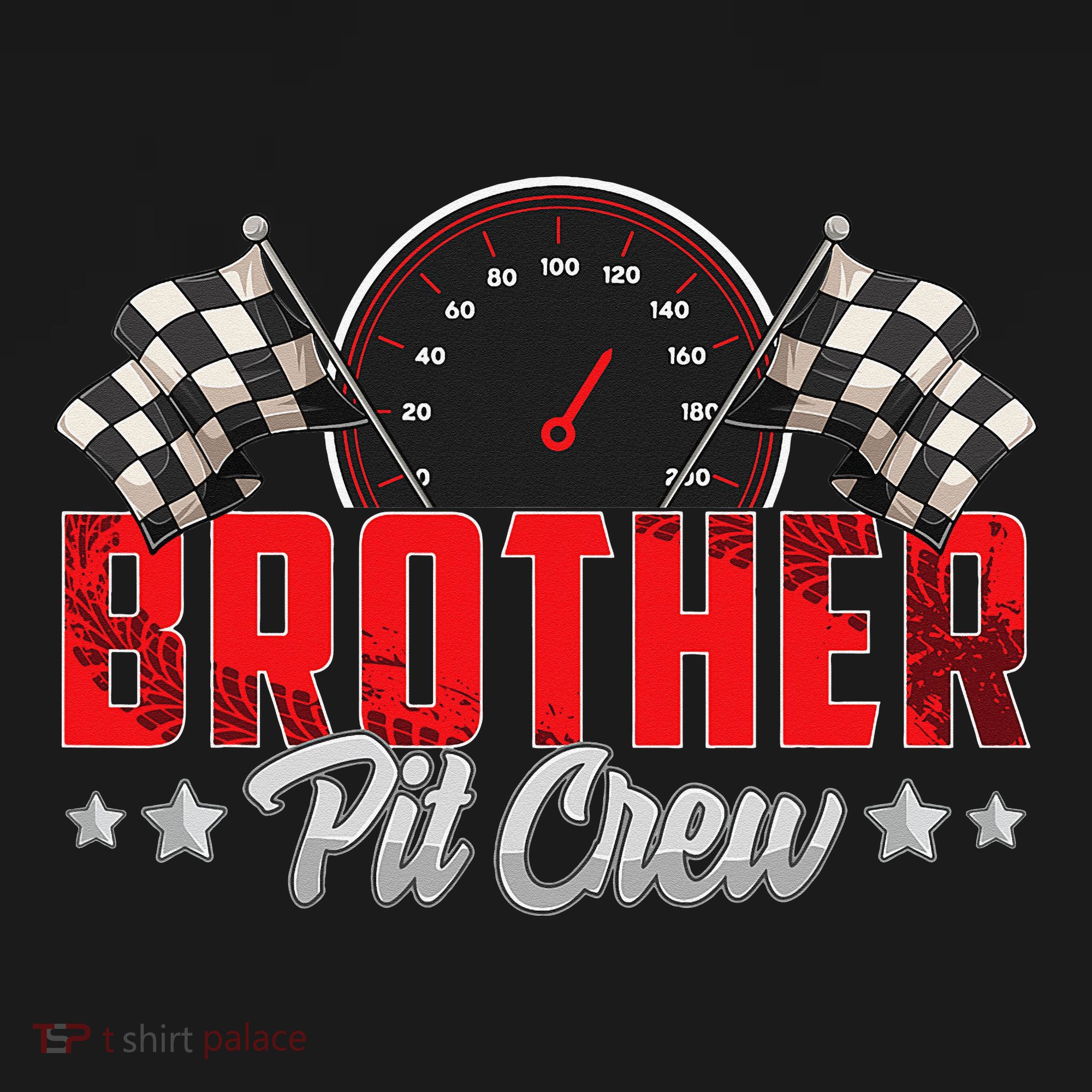 Race Car Birthday Party Racing Family Brother Pit Crew T-Shirt