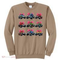 Retro Coquette Bow Monster Truck Coquette Girl For Women Sweatshirt thumb 0