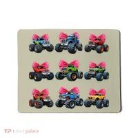 Retro Coquette Bow Monster Truck Coquette Girl For Women Mousepad thumb 0