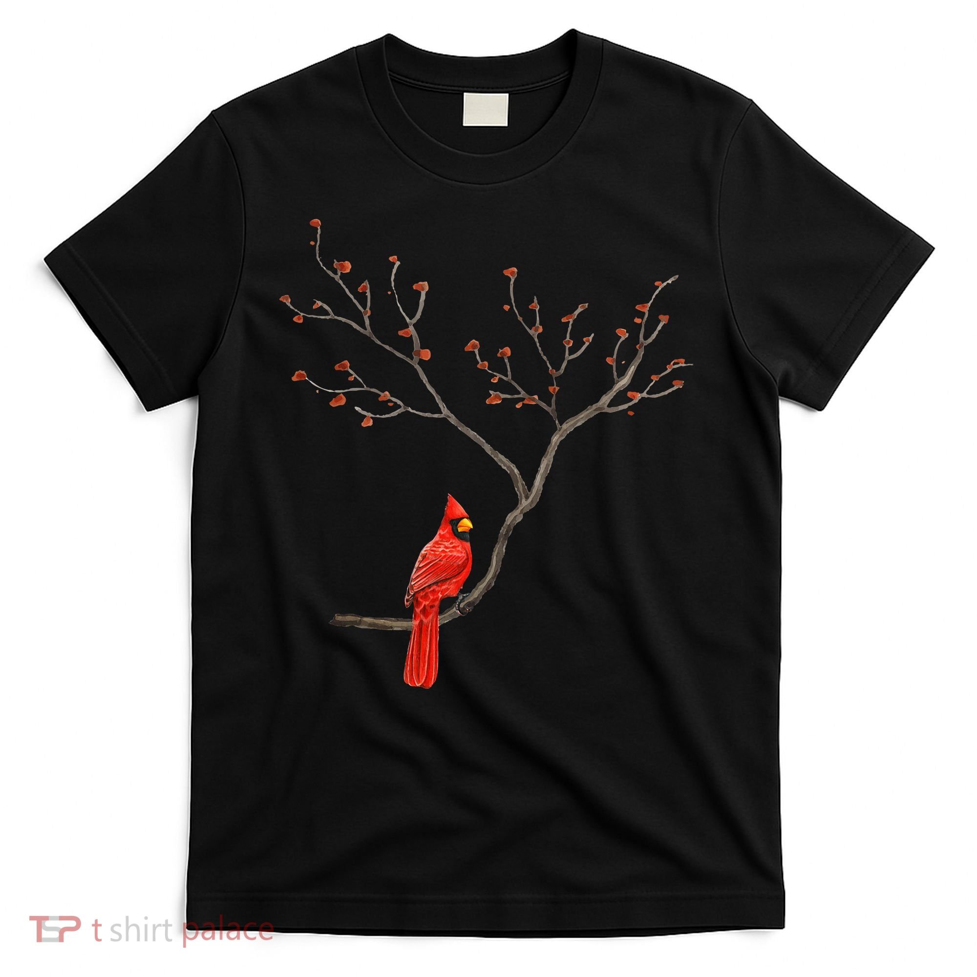 Red Cardinal Bird Lovers Birdwatching Birding Vintage T-Shirt