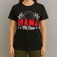 Race Car Birthday Party Racing Family Mama Pit Crew T-Shirt thumb 4