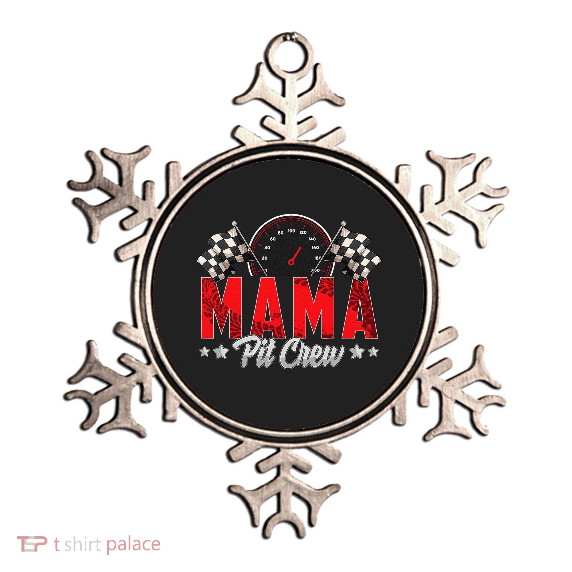 Race Car Birthday Party Racing Family Mama Pit Crew Ornament