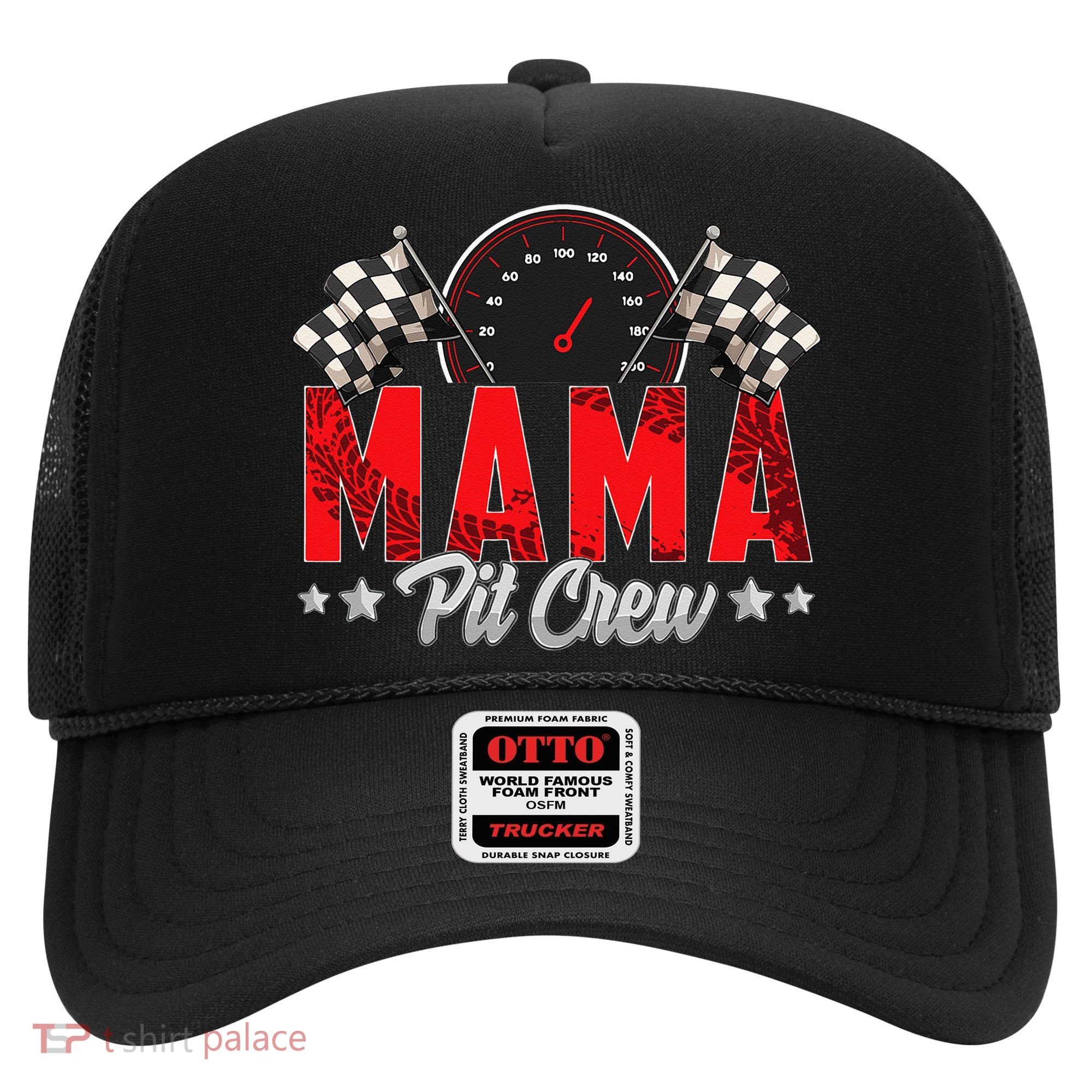 Race Car Birthday Party Racing Family Mama Pit Crew Hat