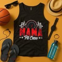 Race Car Birthday Party Racing Family Mama Pit Crew Tank Top thumb 4