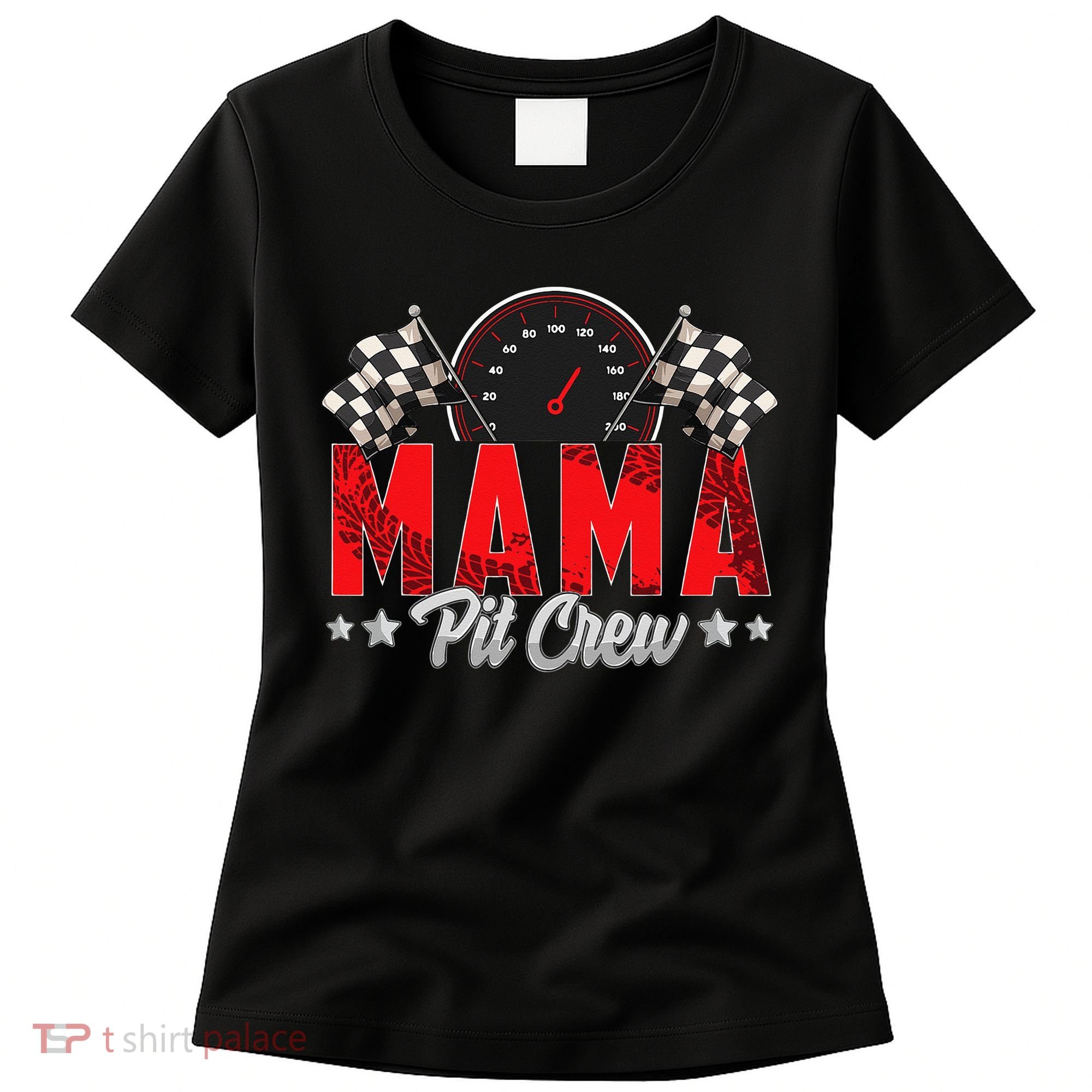 Race Car Birthday Party Racing Family Mama Pit Crew Women's T-Shirt