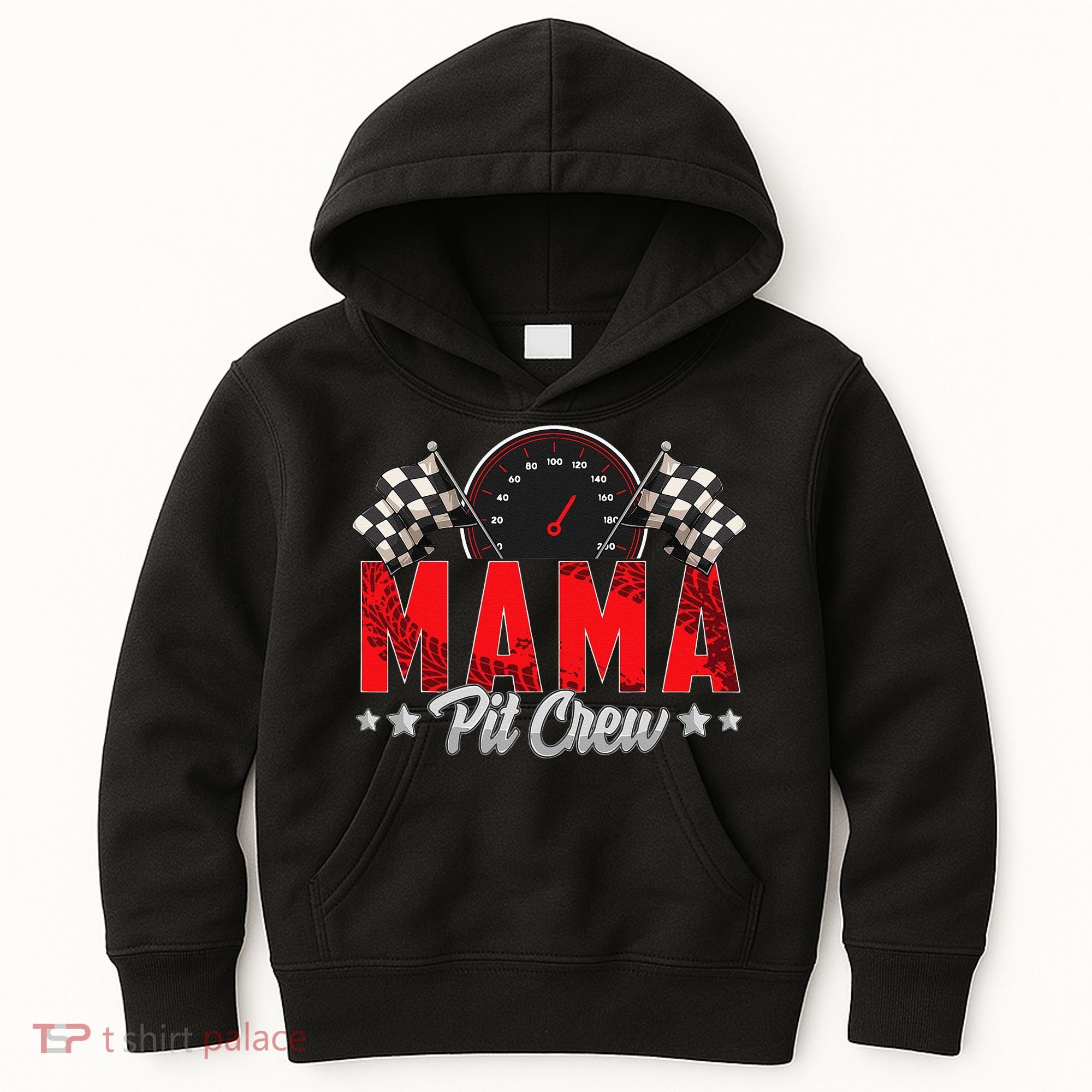 Race Car Birthday Party Racing Family Mama Pit Crew Kids Hoodie