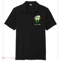 Retro Camping Bigfoot Sasquatch Middle Finger I Hate People Sport-Tek Posi-UV Pro Polo thumb 0