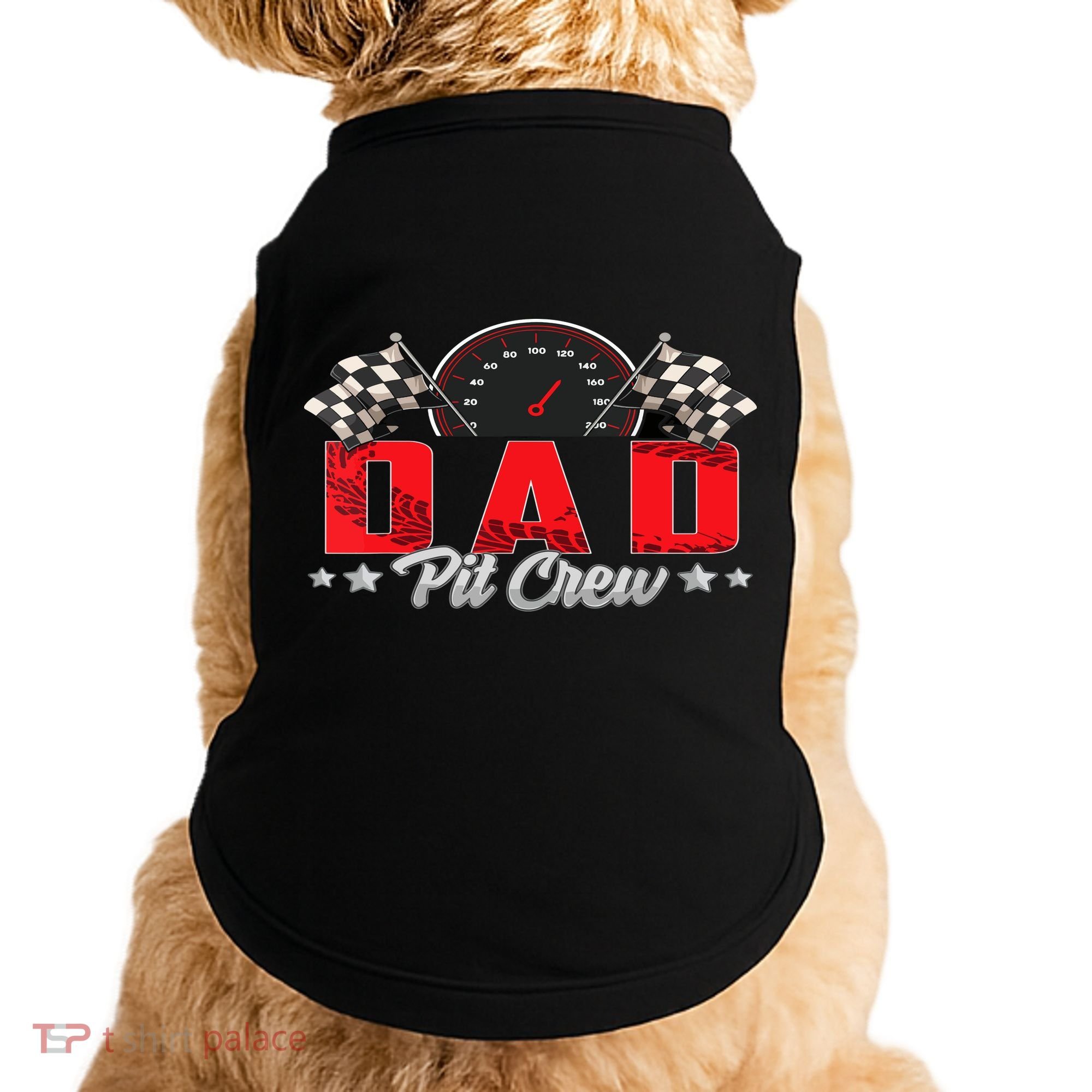 Race Car Birthday Party Racing Family Dad Pit Crew Doggie Tank