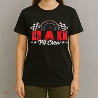 Race Car Birthday Party Racing Family Dad Pit Crew T-Shirt thumb 4