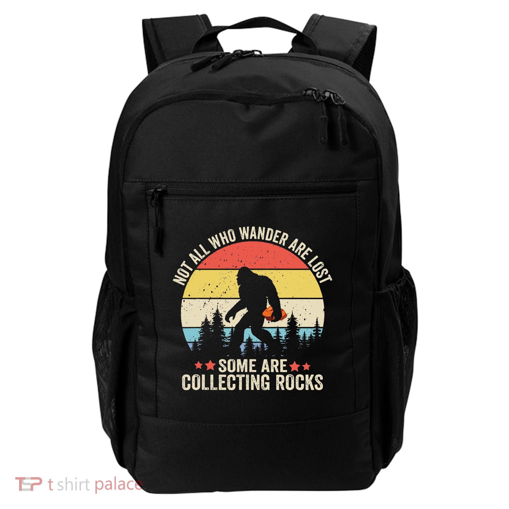 Rock Collector Bigfoot For Rockhound Geologist Geod Hunter Backpack