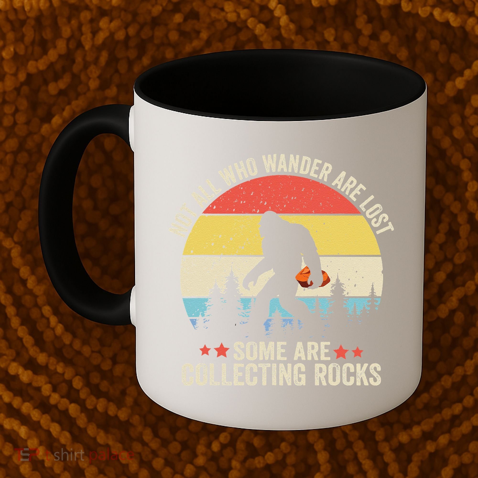 Rock Collector Bigfoot For Rockhound Geologist Geod Hunter Coffee Mug