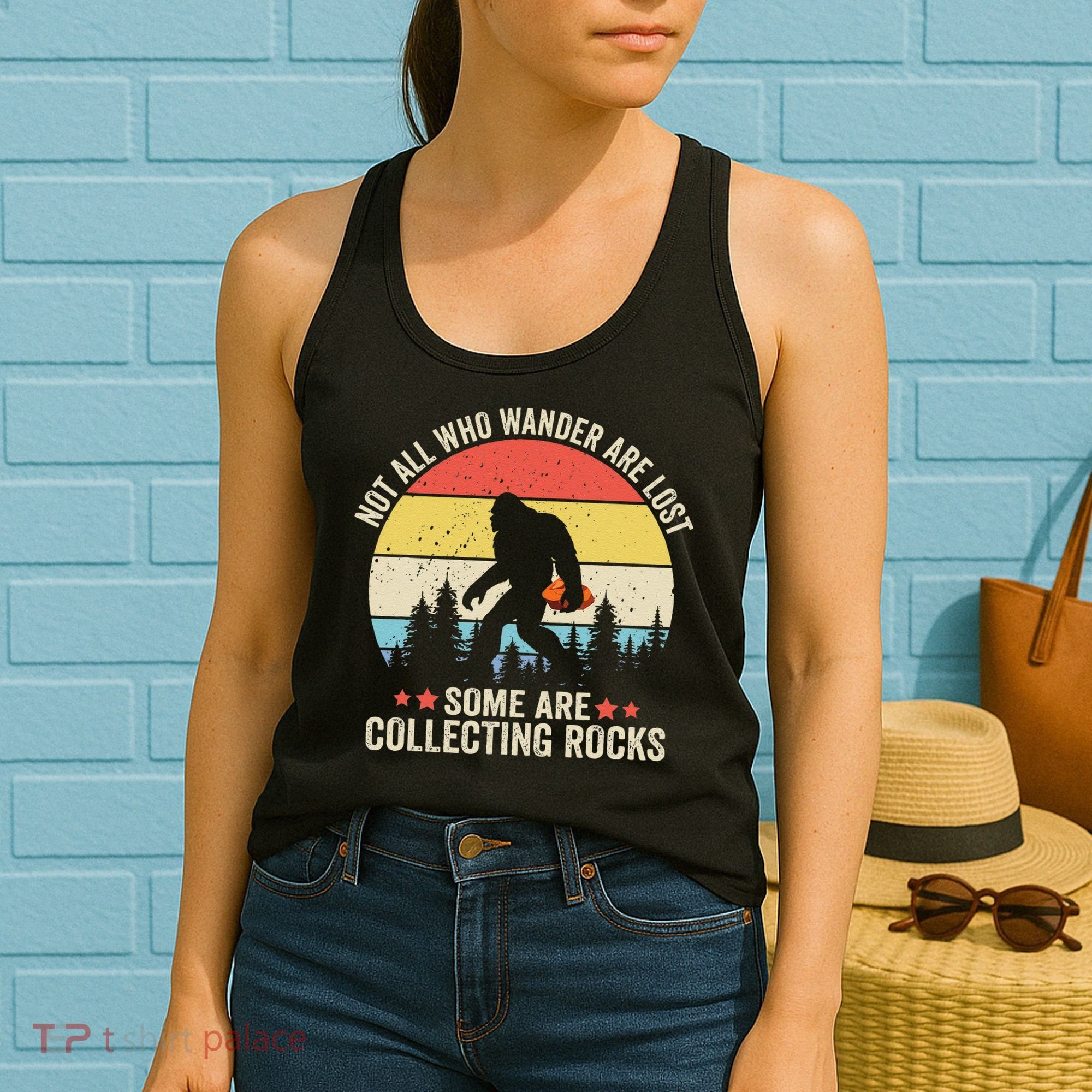 Rock Collector Bigfoot For Rockhound Geologist Geod Hunter Women's Tank Top