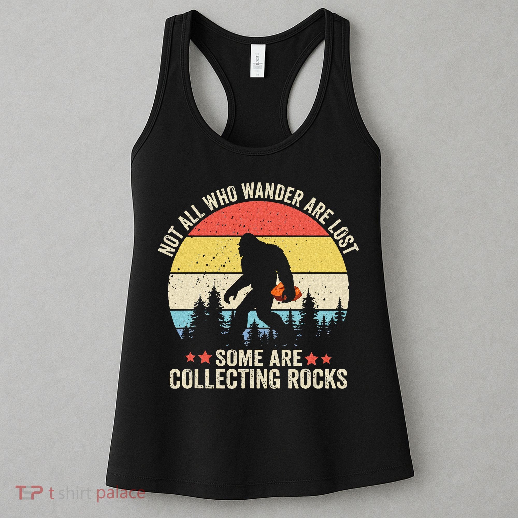 Rock Collector Bigfoot For Rockhound Geologist Geod Hunter Women's Tank Top