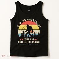 Rock Collector Bigfoot For Rockhound Geologist Geod Hunter Tank Top thumb 2