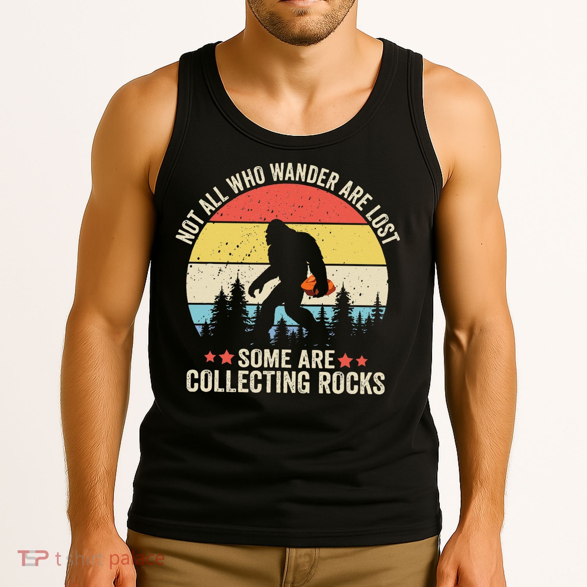 Rock Collector Bigfoot For Rockhound Geologist Geod Hunter Tank Top