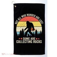 Rock Collector Bigfoot For Rockhound Geologist Geod Hunter Golf Towel thumb 0